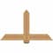 Ekena Millwork Eugene Smooth Timber Gable Bracket, Western Red Cedar, 48"W x 28"H x 5 1/2"D x 5 1/2"F, 14/12 Pitch GBW048X28X0606EUG00SWR - alternate 1